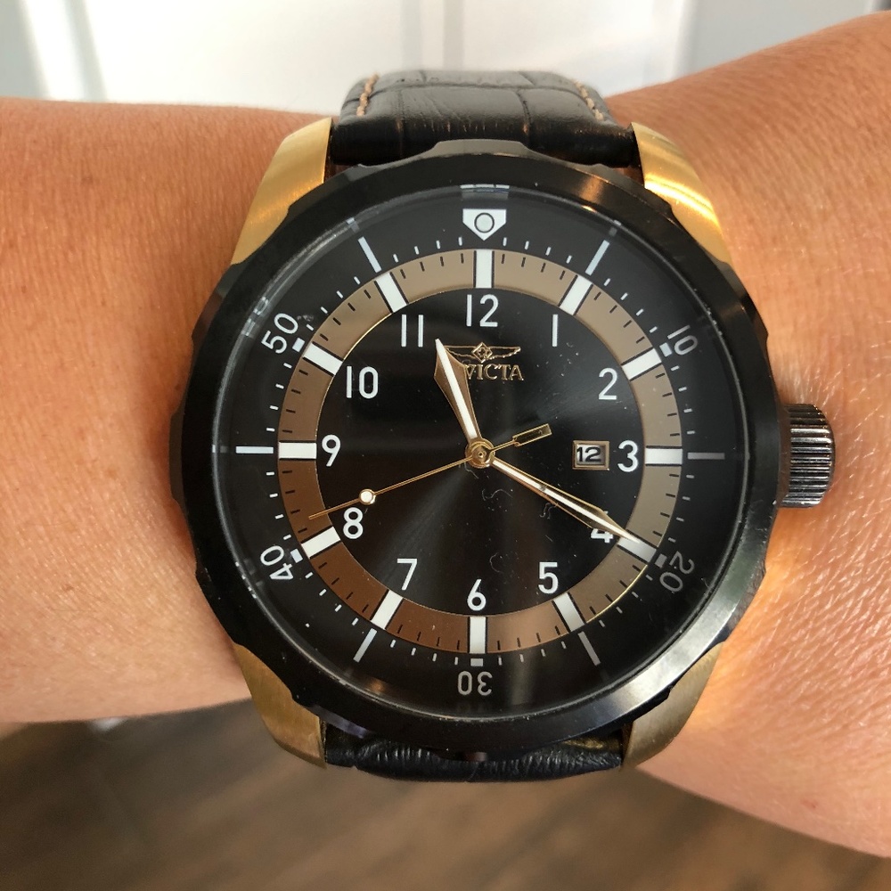 Invicta Aviator Mens Watch Quartz Model 19564